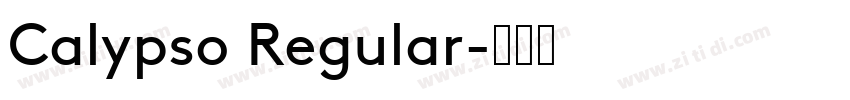 Calypso Regular字体转换